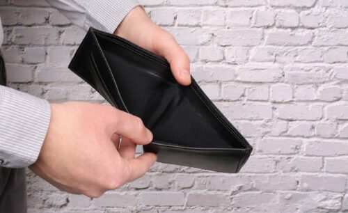En tom plånbok