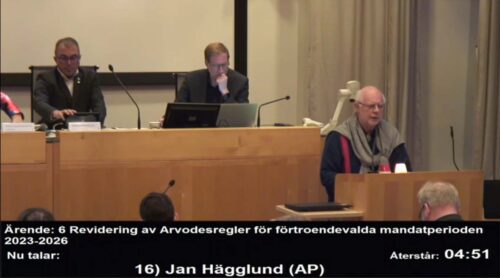 Debatt om arvodesregler i Umeå kommunfullmäktige