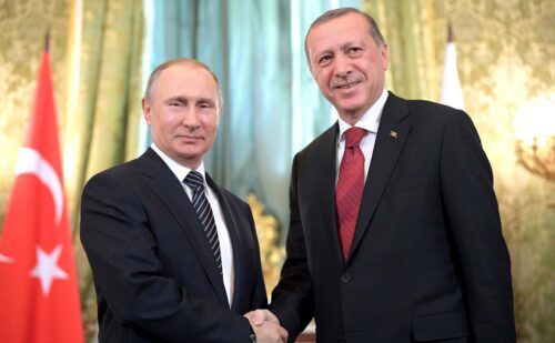 Vladimir Putin och Recep Tayyep Erdogan