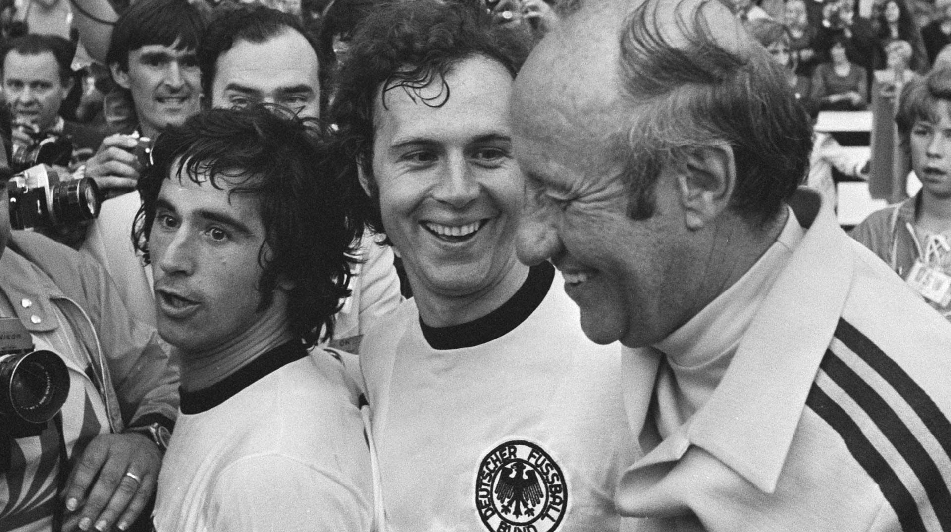Beckenbauer efter VM-guldet 1974.