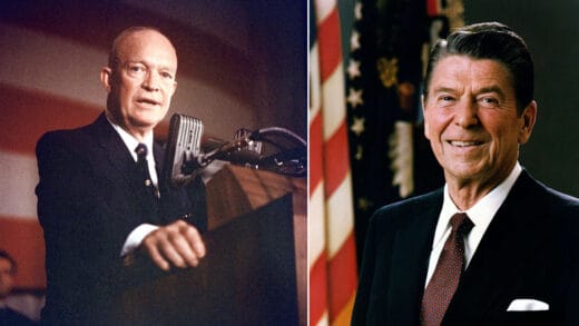 Dwight Eisenhower och Ronald Reagan