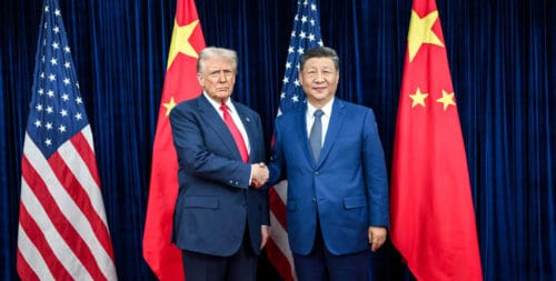Donald Trump och Xi Jinping