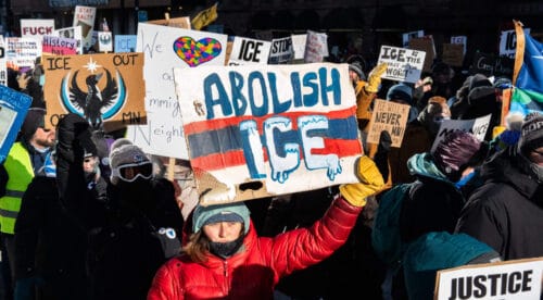 Demonstration mot ICE i Minneapolis