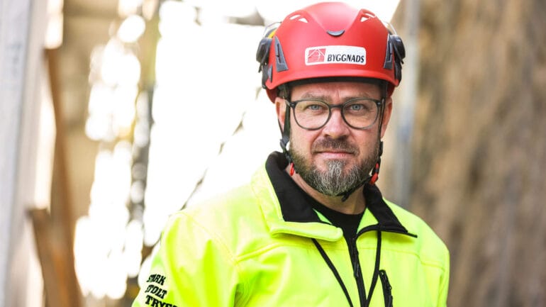 Kim Söderström, ordförande i Byggnads