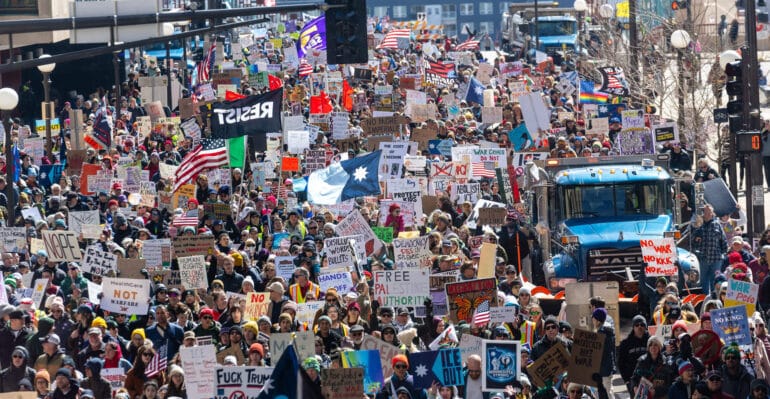 No Kings-demonstration i Minneapolis