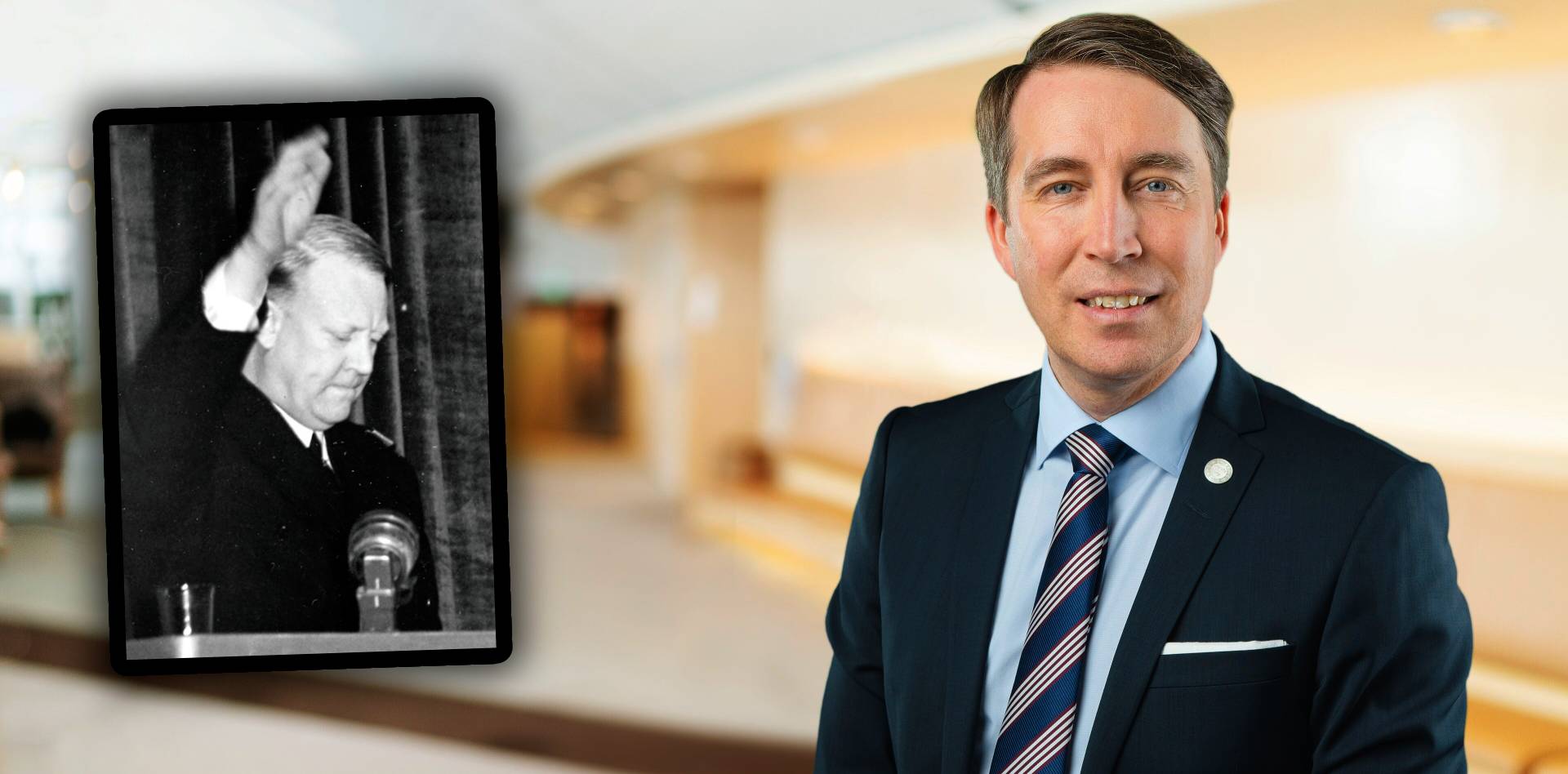 Richard Jomshof och Vidkun Quisling