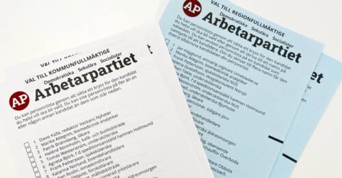 Arbetarpartiets valsedlar till Umeå kommun och Region Västerbotten